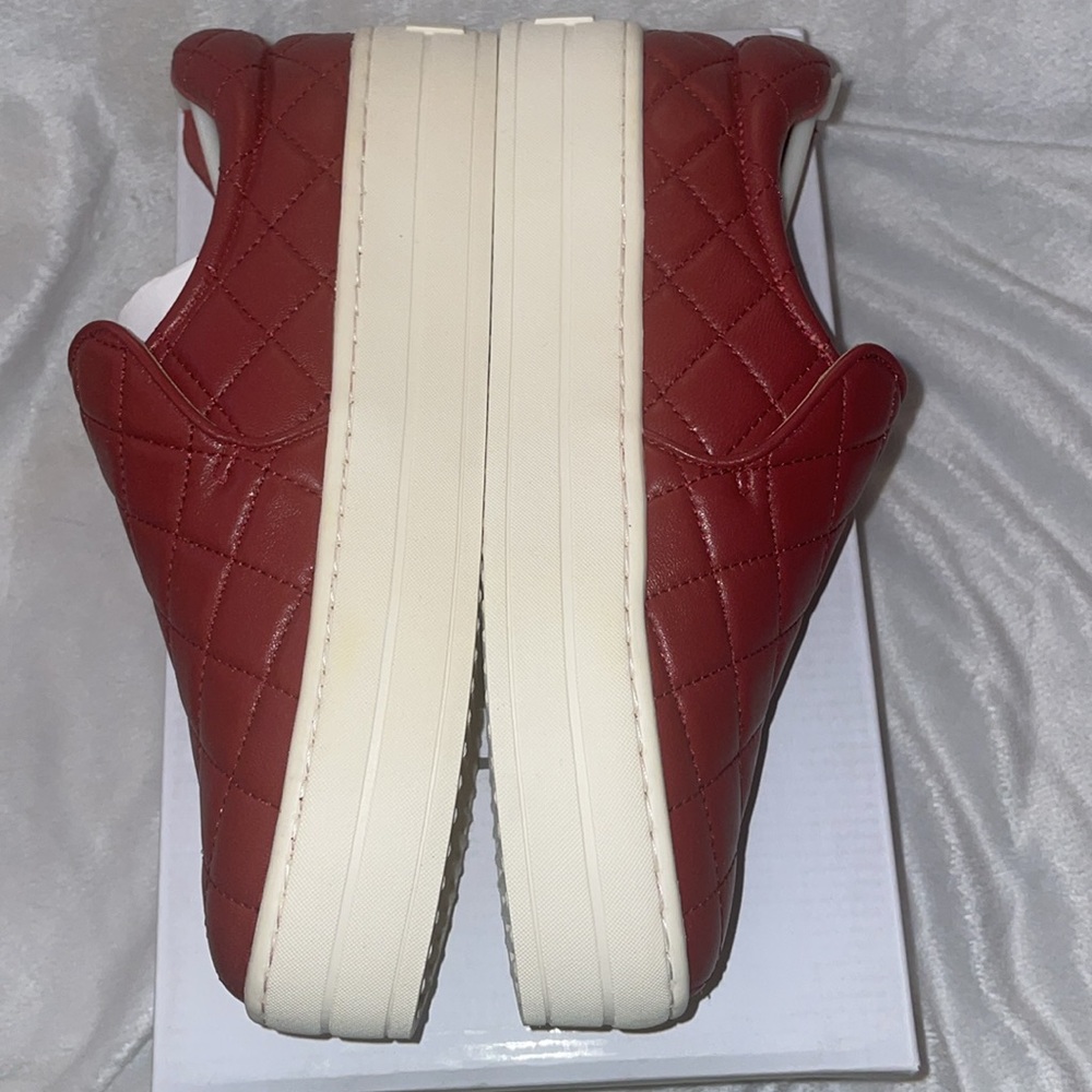 NWT J/SLIDES HARLEE Red Leather Slip-on Sneaker - Picture 12 of 14